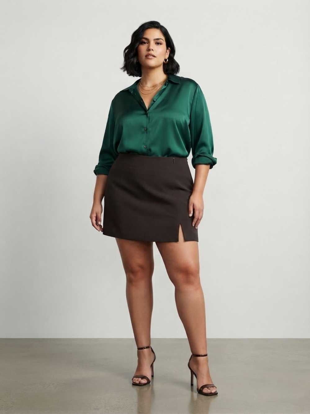 ASOS Design Black Mini Skirt with Side Slit